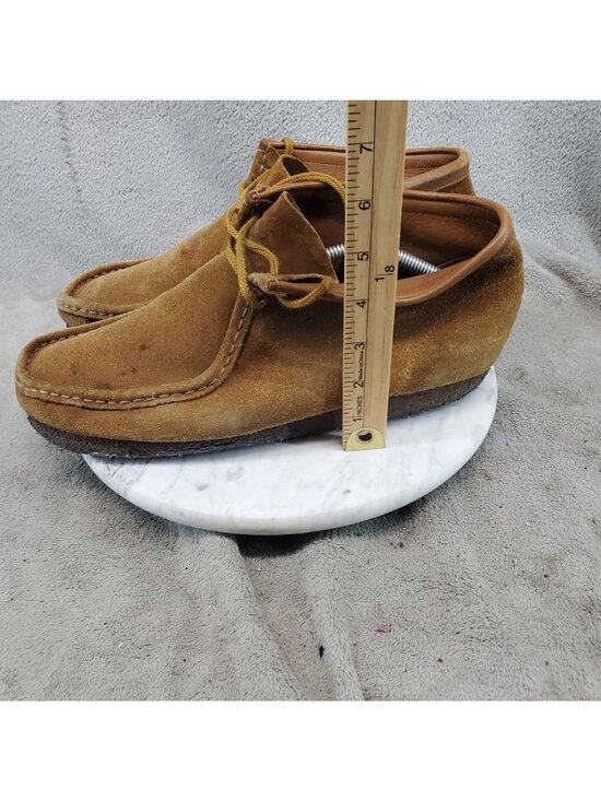 Clarks Shoes Mens Size 13 Originals Wallabees Brown Leather Loafers *Read* main image 7